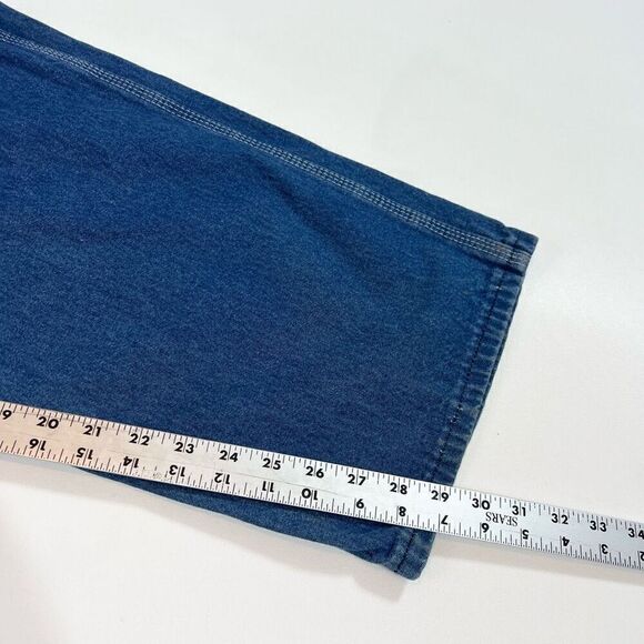 Vtg Key Imperial Carpenter Overalls Mens Size 40 x 30 Rugged Work Denim Grunge - Picture 3 of 8